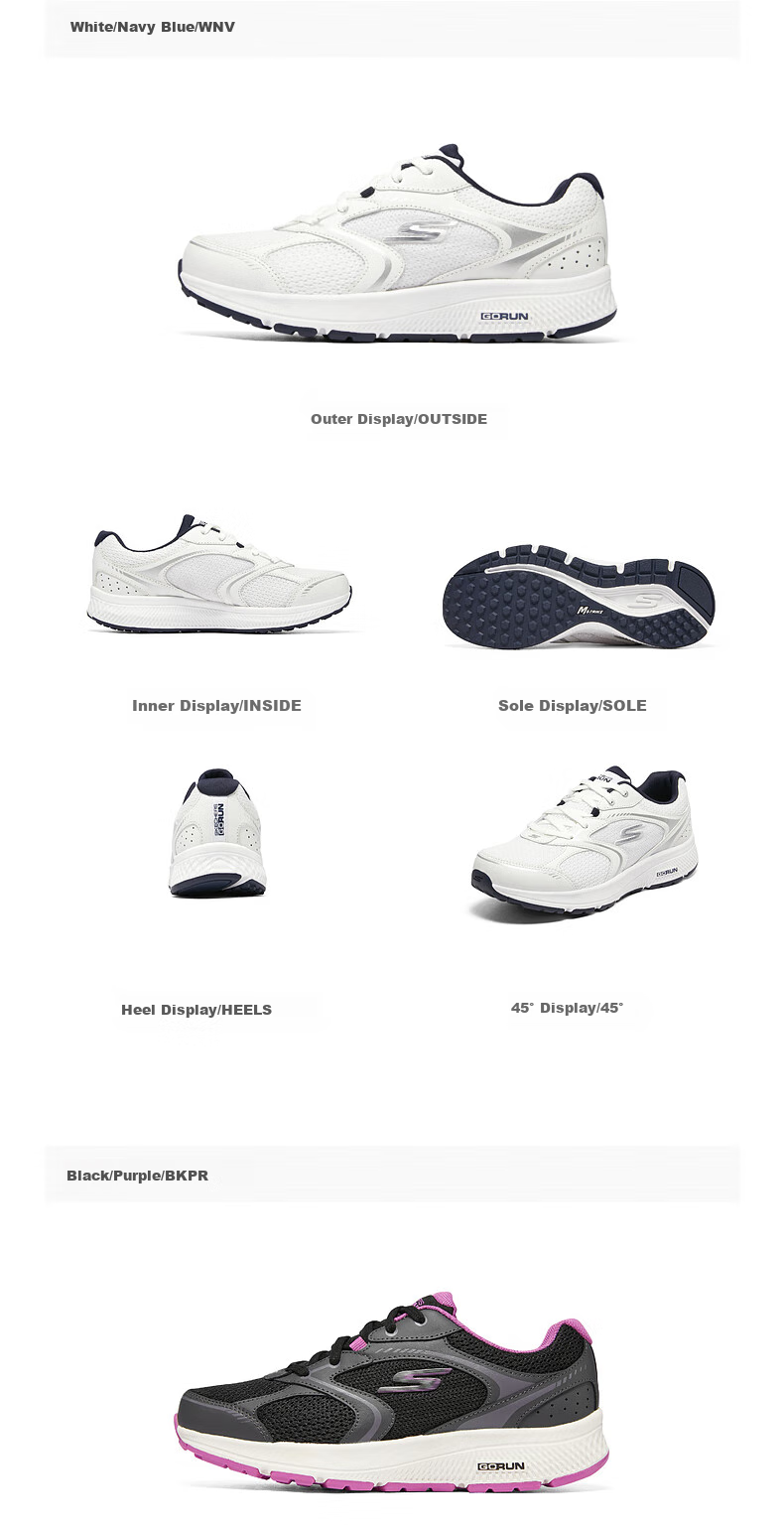 Skechers Twilight Shoes, Women's Running Shoes, Training Shoes, Soft-Soled Shock-Absorbing Sneakers, Casual Walking Shoes, 128280 6