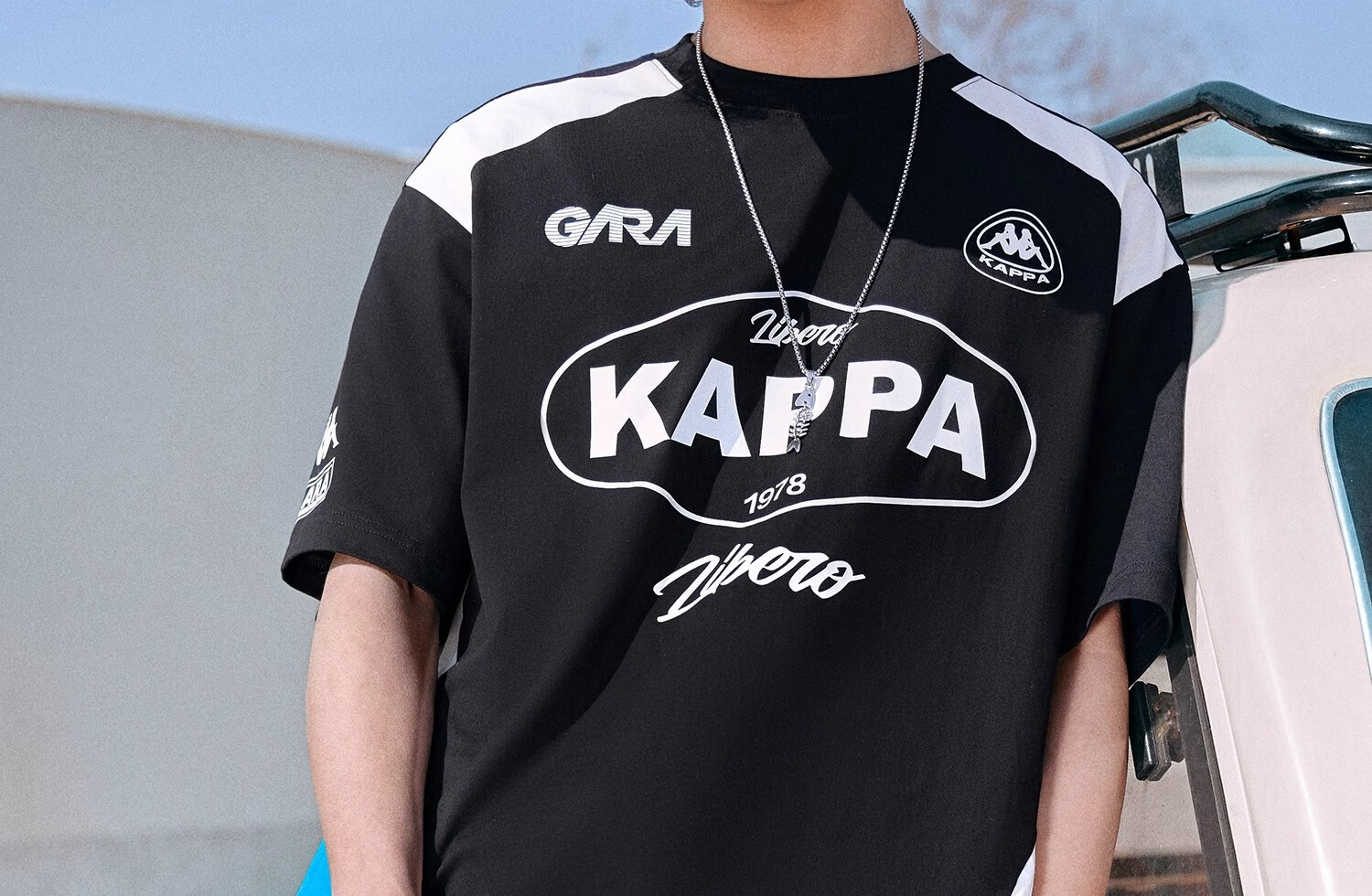 Kappa Back-to-Back Sports T-Shirt Men Summer New Casual Cotton Short Sleeve Couple American Style K0FW2TD90D 21