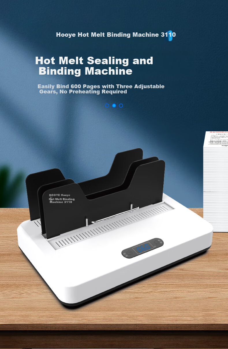 HOOYE Thermal Binding Machine Contract Tender Document Financial Voucher Thermal Binding Machine for Binding 600 Pages 3110 1