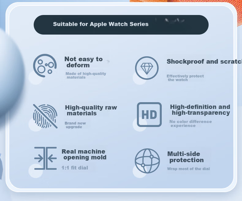 BHO Compatible Apple Watch Protective Case for Apple Watch S11/S10 to Ultra Transition, IWatch S11/S10 46/42MM Shockproof And Impact-Resistant Soft Case 2