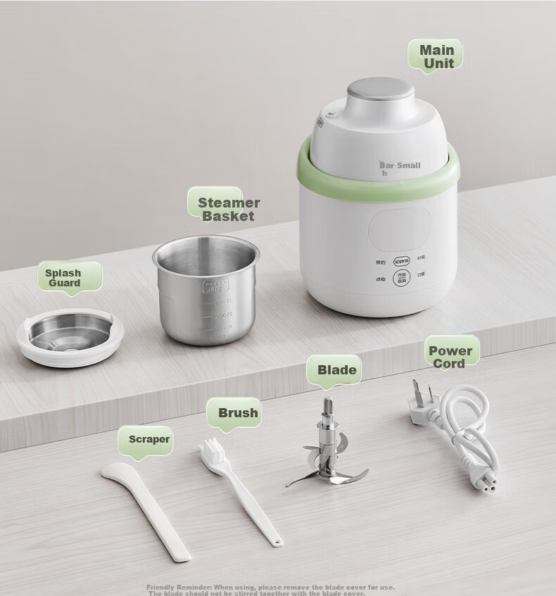 Bear Baby Food Processor Waterless Blending Steaming Cooking Multi-Function Age-Appropriate Puree Maker with Dual Cups 18