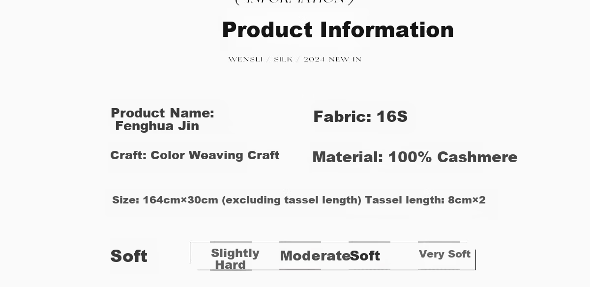 Wanshili Cashmere Scarf, Autumn And Winter Warm Neck Warmer, Fashionable Shawl for Men And Women, Gift for New Year And Holiday Season, Gift Box - Fenghua Ji 12