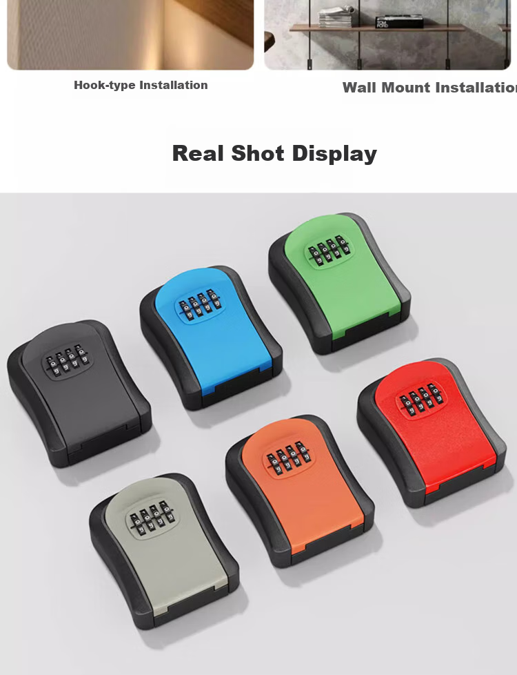 Huge Renovation Password Key Box, Construction Site Anti-Theft Door Peephole Box, Engineering Password Lock Key Box for Storing Keys 13