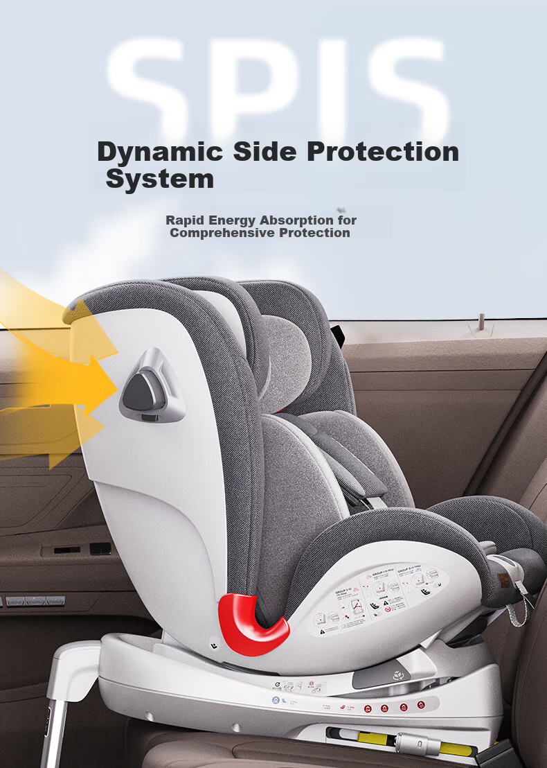 Reebaby Qirui Max Child Safety Car Seat for Ages 0-4 All-Age I-Size Certified, In-Car Voice Interactio 11