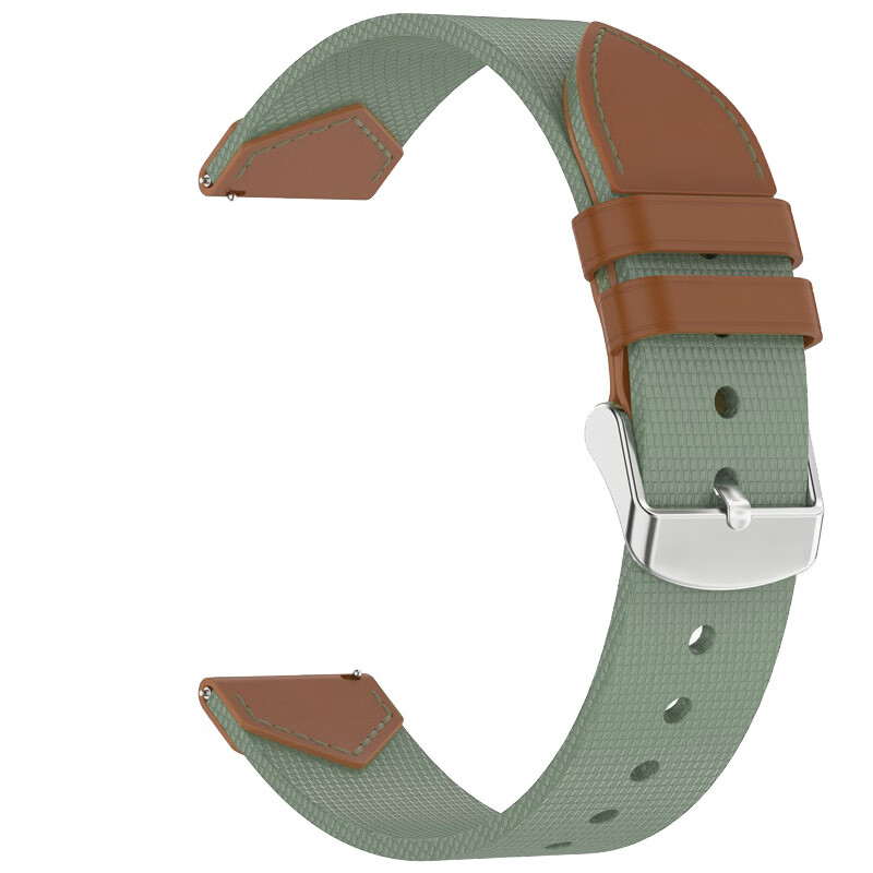 Ремешок KMaxAI для Huawei Watch GT 6/5 41mm, GT 5/4 Pro 42mm, женский, из нейлона и кожи, зеленый коричневый