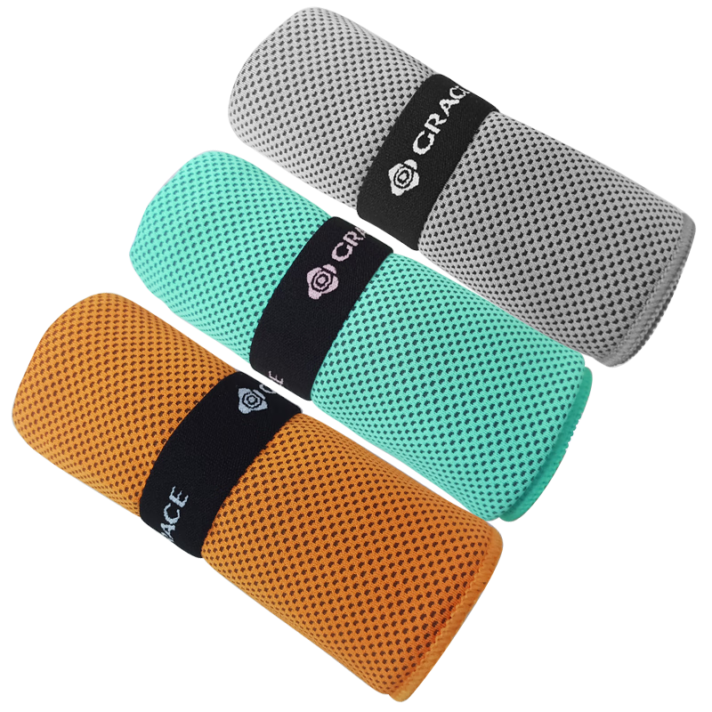 Grace Cooling Sports Towel for Men And Women, Quick-Drying Sweat-Absorbing Towel for Swimming, Fitness, Badminton, Running, Wrist And Face, Pack of 3