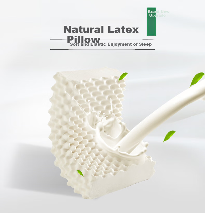 Hengyuanxiang Pillow, Imported from Thailand, Latex Pillow, Deep Sleep Pillow Core, Double Cervical Pillow Core, Whole Head, One Pair 1