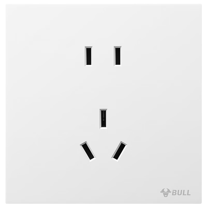 BULL Switch Socket G57 Butterfly Ultra-Thin 10A Standard Five-Hole Large Panel Socket G57Z223 Snow White Concealed Installatio