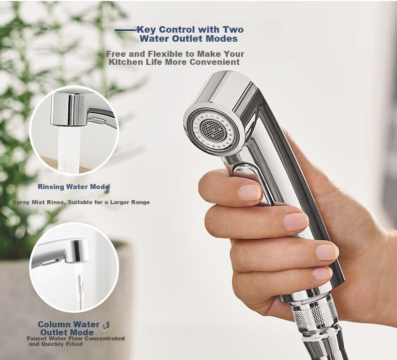 GROHE Kitchen Bathroom Balcony Pull-Out Faucet, Rotatable Swivel, Original Imported 3030710C 4
