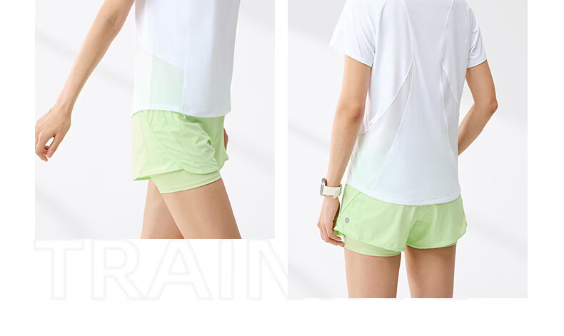 361° Women's Short-Sleeve Summer Clothing, New Cool-Feeling T-Shirt, Sun Protection Shirt, Ice Silk Athletic Running Top 662524116-2 30