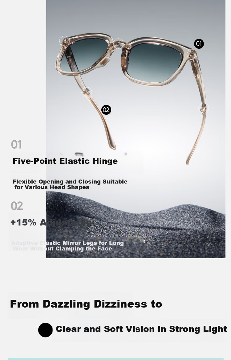 Banana Under Polarized Sunglasses Unisex UV Protection Driving Glasses Boyfriend Gift Square Frame FD005 3