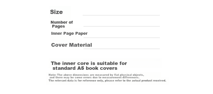 Kinbor 144 Sheets A5 Lined Notebook Refill/Planner Inner Pages, Upgraded Version DTB6608-1 Gift 4