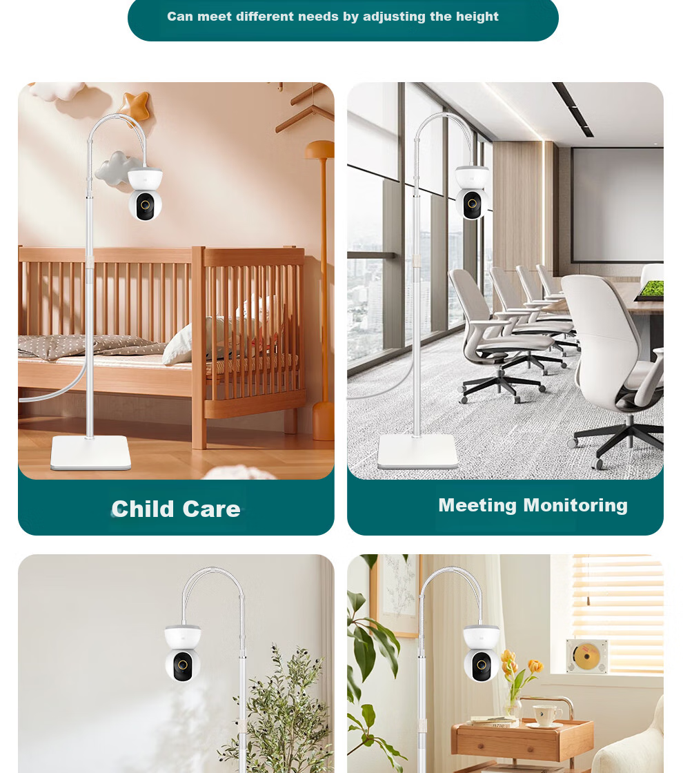COMPCCTV Surveillance Camera Floor Stand, Indoor Movable, Suitable for Xiaomi, Yingshi, Haima, Dadabi, Huawei, TP-Link Cameras 8