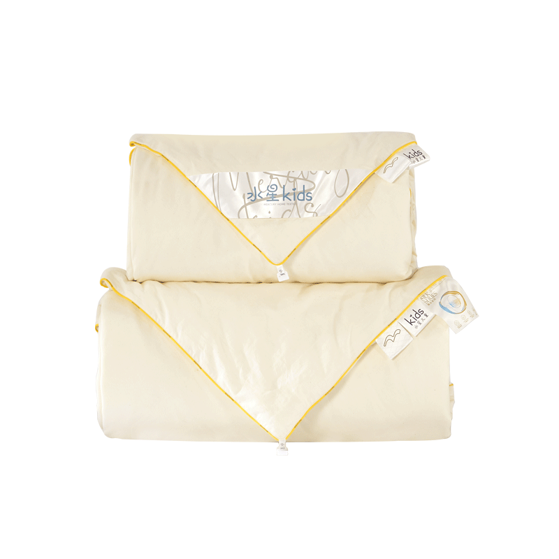 MERCURY Kids Children's Pure Cotton Antibacterial Hypoallergenic Silk Spring And Autumn Comforter, 120cm × 150cm, Natural Bare Cotton, Class A