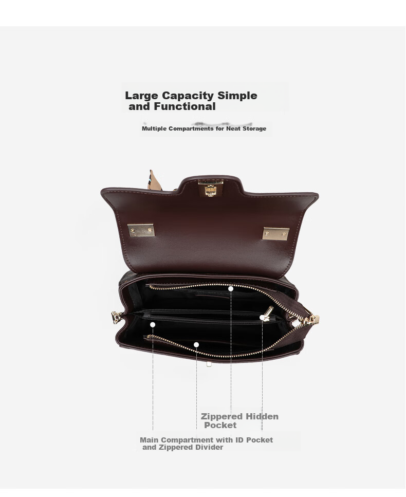 Love Sea Crossbody Bag for Women Large Capacity Shoulder Handbag Premium Gift for Girlfriend Wife 8