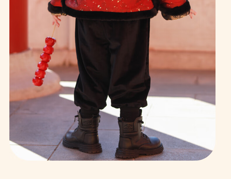 Romon Tang Suit Boys Hanfu Dragon Year New Year Outfit Children's Chinese Style Performance Costume Bright Red [Top Only] 110 17