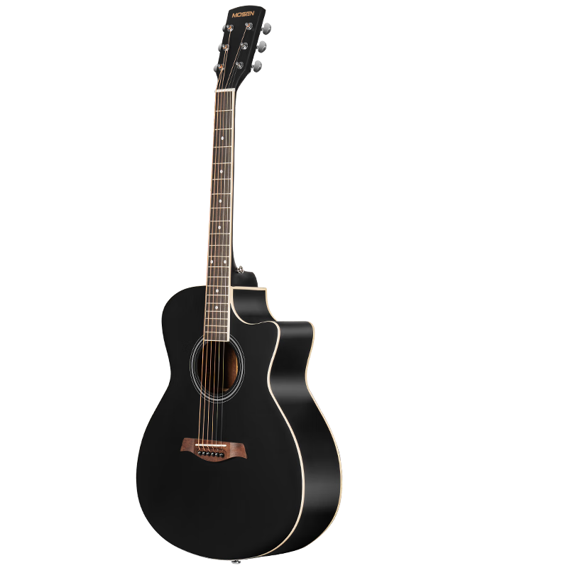 MOSEN GA40BKM-D Spruce Top Acoustic Guitar for Beginners, Matte Finish, 40 Inches, Black