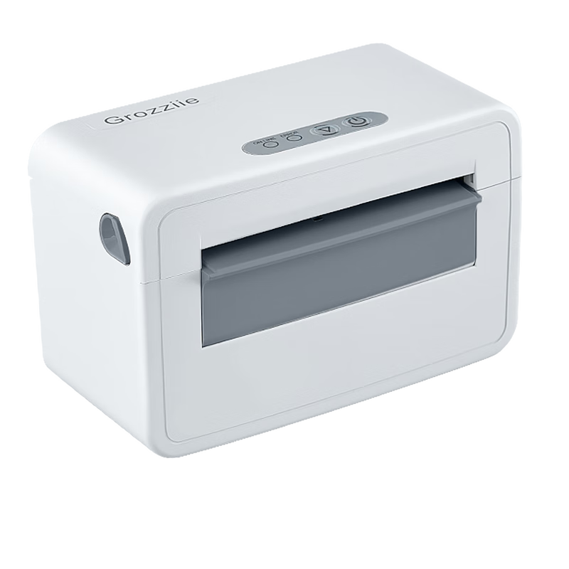 GROZZIIE GZP860S Thermal Printer, USB And Bluetooth Compatible, for Label Printing, Single-Part Express Delivery Note, Electronic Shipping Label, Barcode Sticker, Self-Adhesive, Commercial Printer