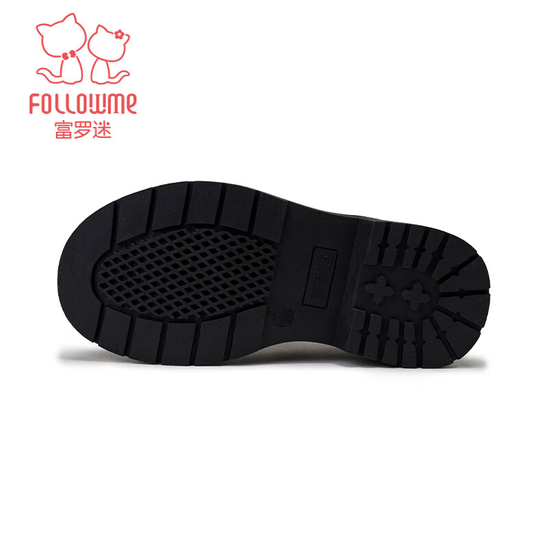 Fulomi Boys' Leather Shoes Spring Autumn School Comfortable Soft Sole Performance Shoes Black British Style Kids Shoes Black Size 31