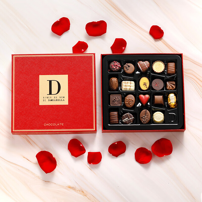 朵娜贝拉（Dorabella）比利时进口巧克力 235g 生日礼物送男女友零食喜糖伴手礼礼盒装