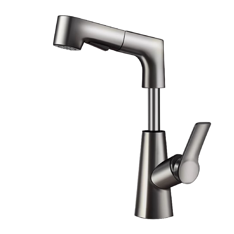 ZUNCHI Hot And Cold Sink Faucet, Pull-Out And Lift Multi-Functional Basin, Washbasin, Bathroom Stainless Steel Faucet 1224