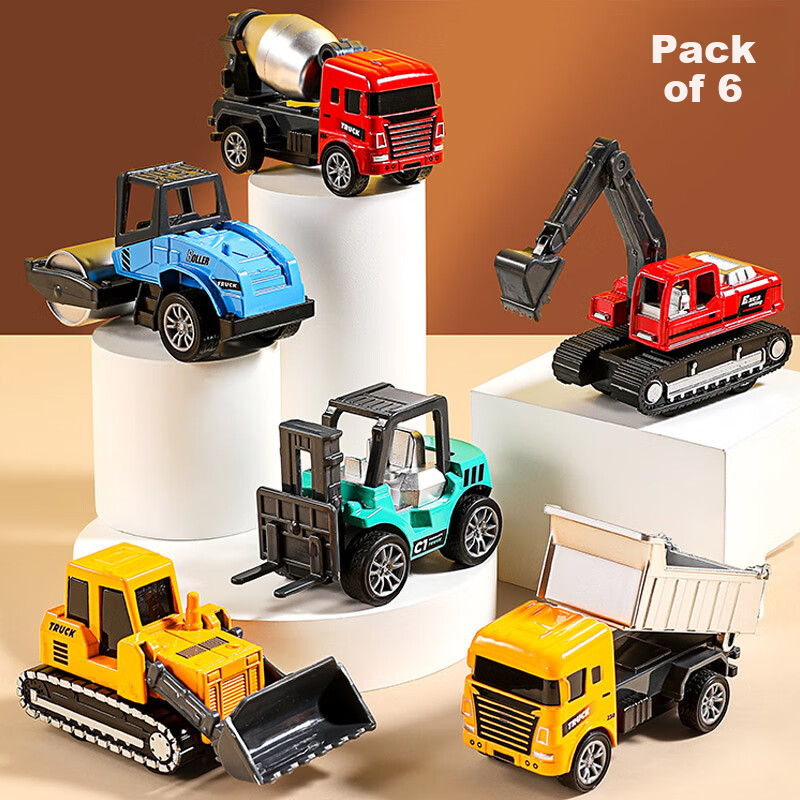 TaTanice Alloy Construction Vehicle Toy, Children's Excavator And Forklift Set, Collectible Car Model, Birthday Gift for Boys And Girls