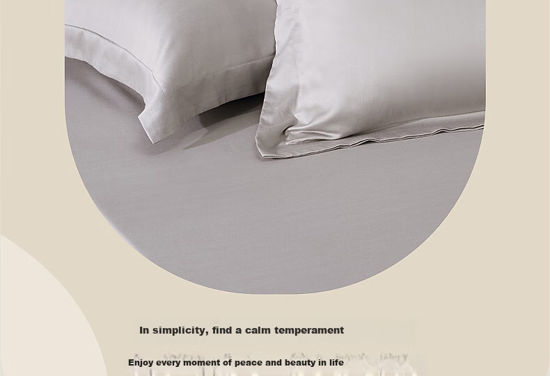 Bailisi Shuixing Jiafang Brand 60-Count Long-Staple Cotton Pillowcase, Single Piece, Double Pillow Cover, High-Count Sateen, for Family Use 5
