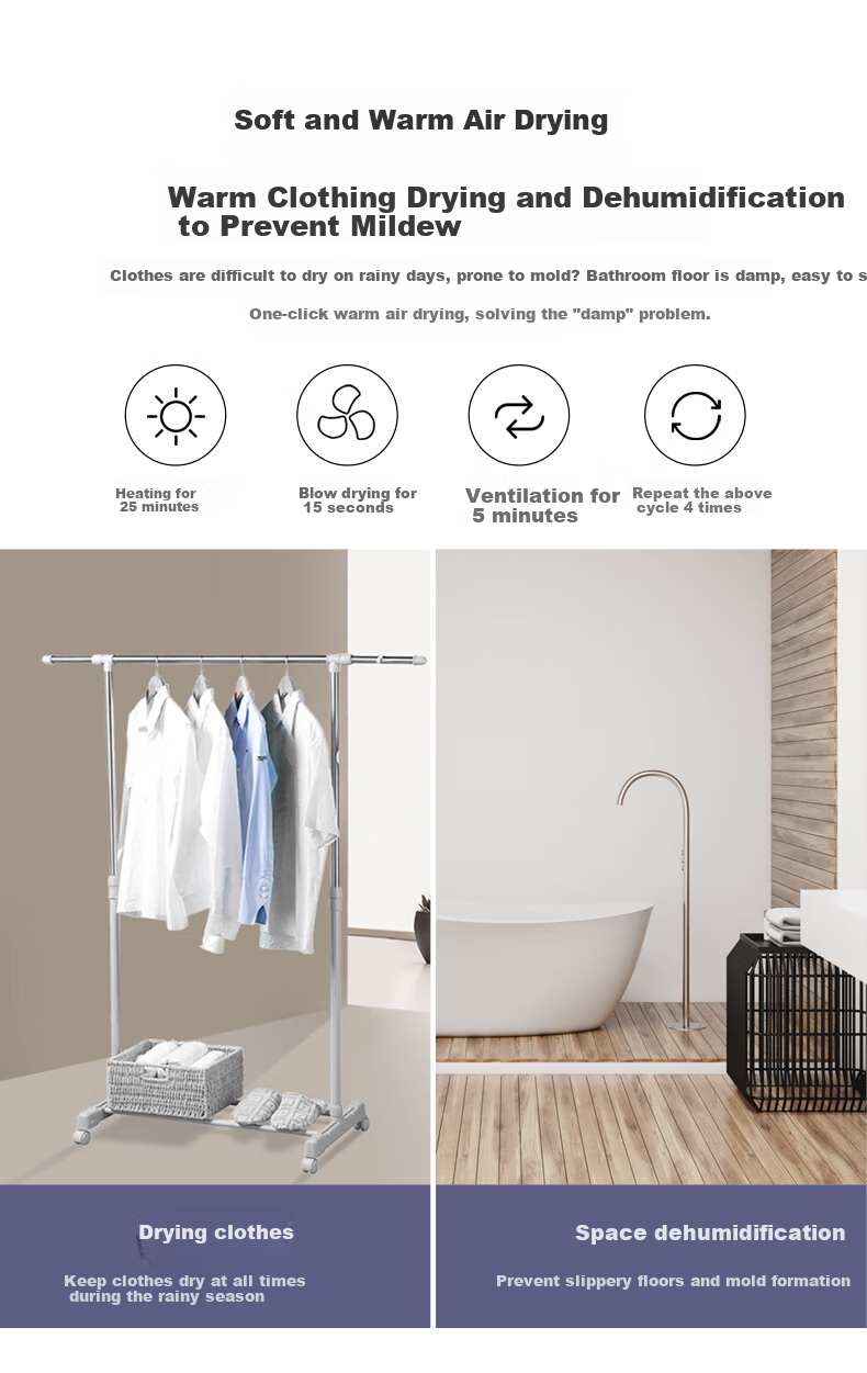 NVC Bathroom Heater with Warm Air, Exhaust Fan, And Integrated Lighting, 2700W Heater, 19AY Integrated Ceiling-Mounted Bathroom Heater 5