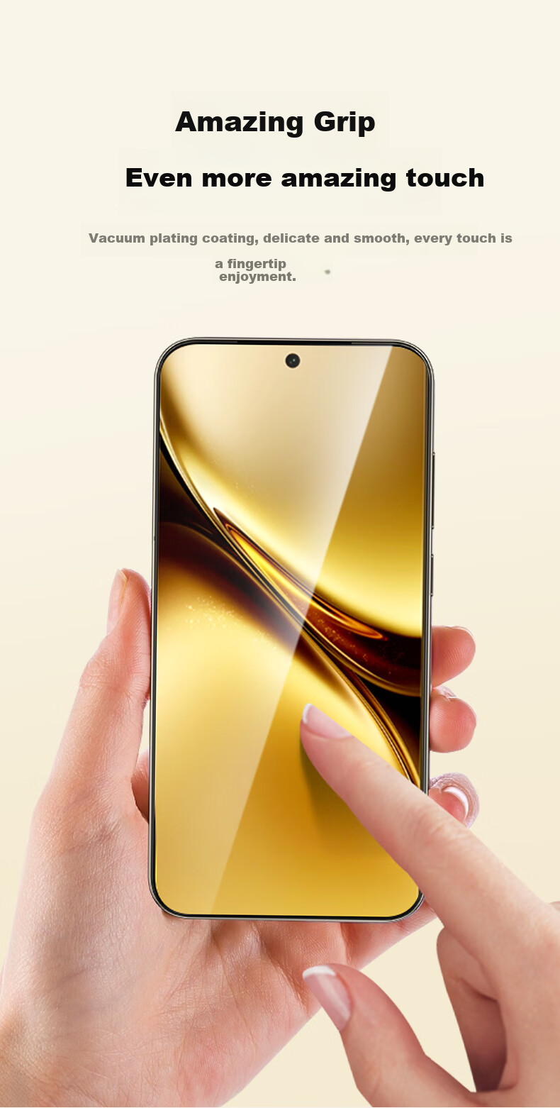 CangHua [2-Pack] Tempered Glass Screen Protector for Redmi K80/K80 Pro, Full Coverage Ultra-Thin Anti-Fingerprint Dust-Free Chamber Ultrasonic Quick Unlock for Redmi K80 Champion Edition Smartphone 3
