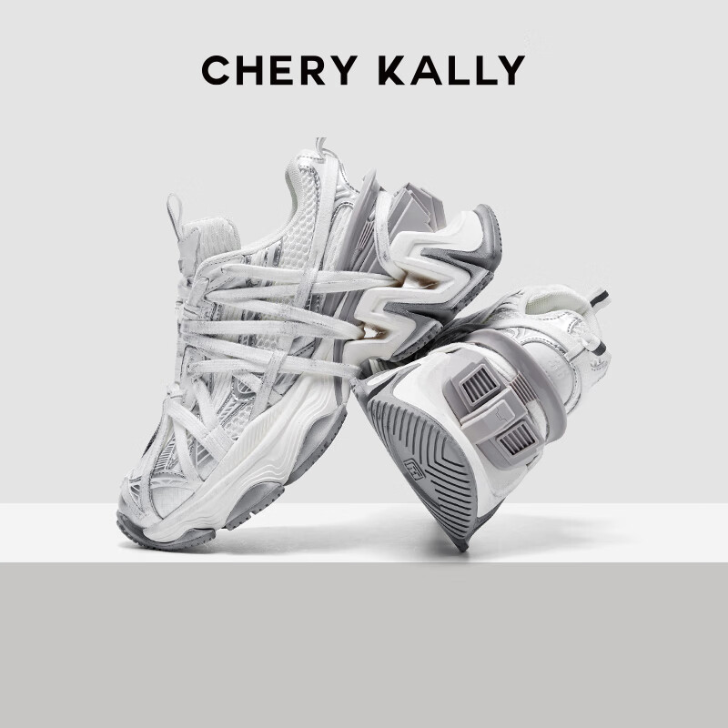 CHERY KALLY [Huang Mengying's Style], Women's Chunky Sneakers, 2026 New Casual Platform Shoes, Dirty Shoes for Women, 4332