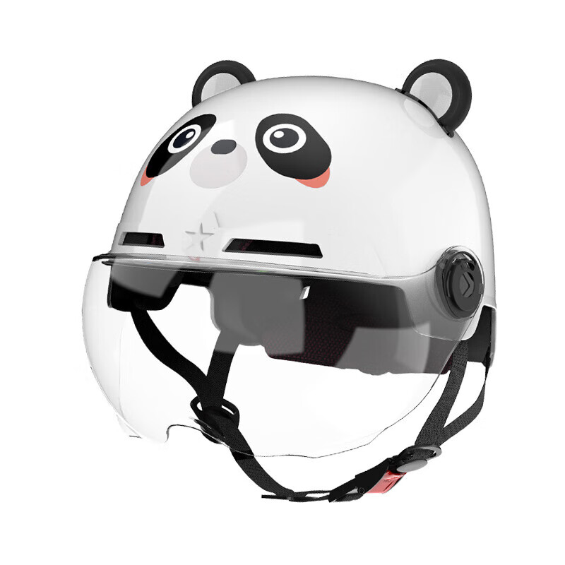 Adandyish 3C Certified Electric Motorcycle Helmet Parent-Child Summer Sun Protection Half Helmet Safety Cap New National Standard Pink Bear Parent-Child Children's Helmet