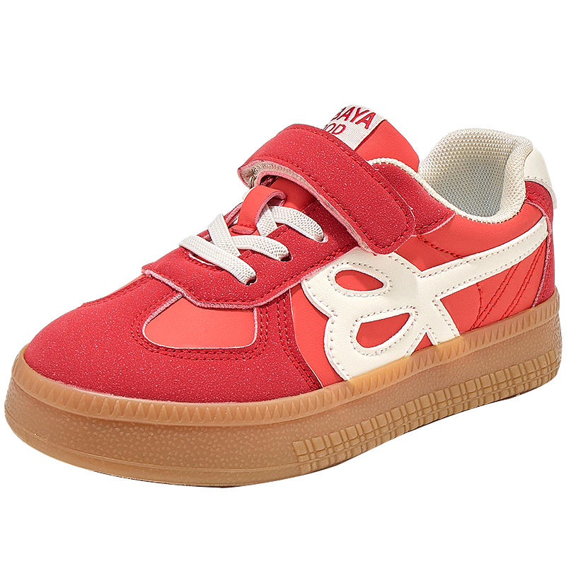 Babaya Children's Sneakers, New Versatile Dexun Shoes, Boys And Girls Shoes, Spring Season for Older Children, Student Sports Shoes, Red, Size 33