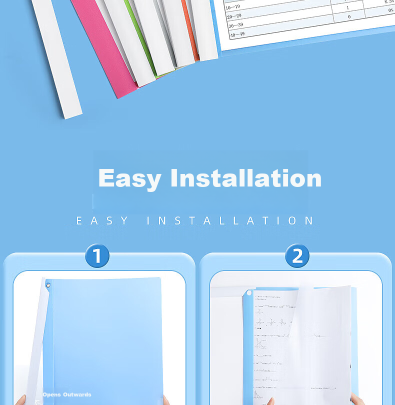 Licao A4 File Folder, Pull Rod Folder, Rotating Folder, Side Clip Folder, Slide Bar Folder, Loose-Leaf Binder, Document Folder, Slide Bar File Folder, Storage Folder, 5 Pieces, 3C Digital Products, All-Net Low Price 3