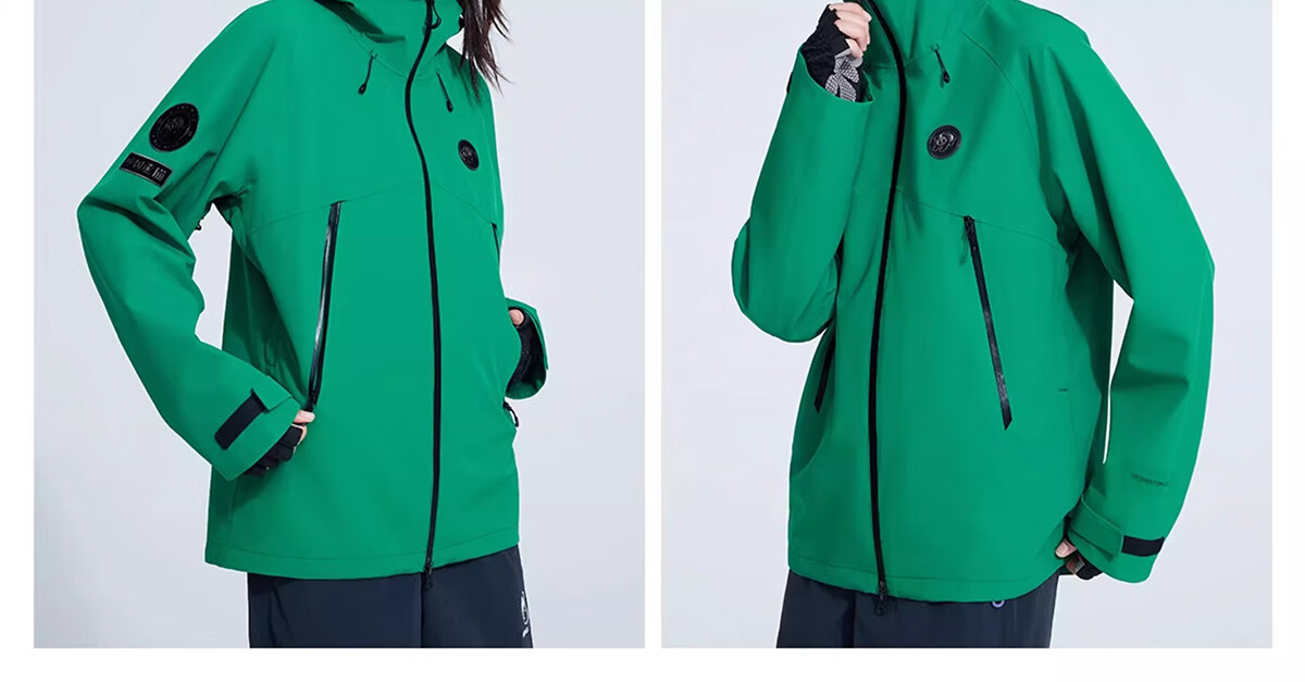 CAMEL Panda Series Hard Shell Waterproof Windproof Outdoor Mountaineering Jacket Cycling Coat A35BA6B113 M 20