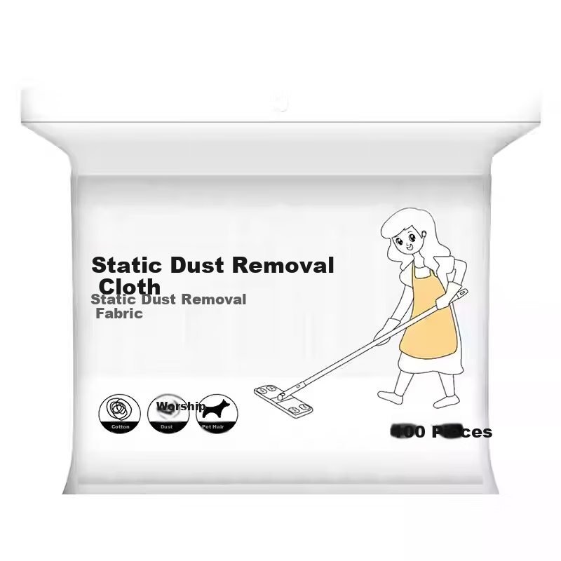 CHUSHE Disposable Large Mop Replacement Wipes, 20*30cm, 100 Pieces, Floor Static Dust Removal Paper, Antibacterial, Lazy Person's Cleaning Cloth