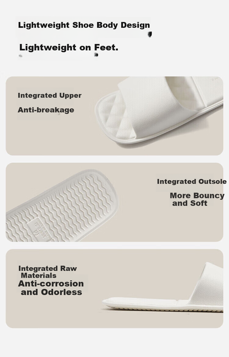Sanli Foldable Travel Disposable Slippers, Portable for Women And Men, Beach And Business Trip Use, Hotel Washable, White, Size S 6