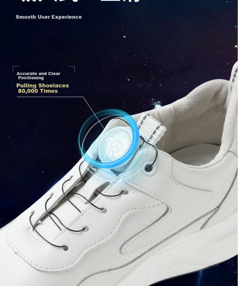 FOOTOPPO Rotary Buckle Shoe Laces, Lazy Buckle, Rotating Fastener, Sports No-Tie Shoe Buckle, Rotating Button for Me 5