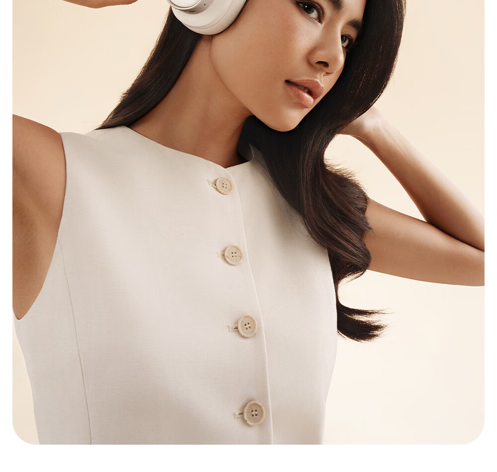 Manbuzhehuazai Evo Space Over-Ear Active Noise Cancelling Bluetooth Headphones, Bluetooth 5.4, Midnight Blue, Dual Gold Certification, 93-Hour Battery Life, Compatible with Apple, Huawei, Xiaomi 6