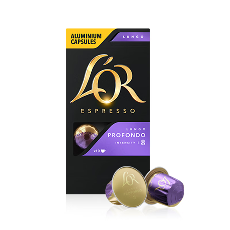 L'OR咖啡胶囊普诺繁朵5.2g*10粒 原装进口 阿拉比卡豆意式浓缩黑咖lor