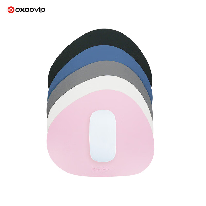 EXCO Cloud Leather Mouse Pad, Small Cute Waterproof Leather Desk Mat, Small Mouse Pad for Computer Office Use, Portable, Suitable for Men And Women, Black, 0505 6