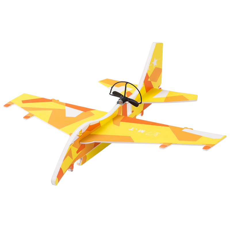 Babamama Glider Aircraft Children's Toy Airplane, Hand-Thrown Foam Airplane Toy, Outdoor Assembly, Rechargeable, New Year Gift