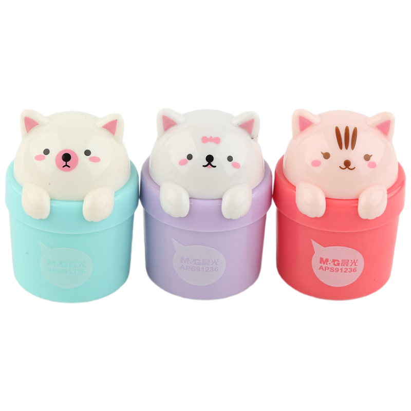 M&G Mini Pet Student Pencil Sharpener Blue APS91236