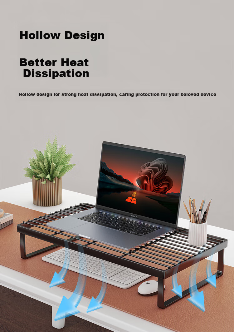 ATSCORE Laptop Cooling Stand, Aluminum Alloy Foldable Portable Vertical 6-Level Adjustable Desktop Riser, Collapsible Ergonomic Multi-Purpose Support Stand 5