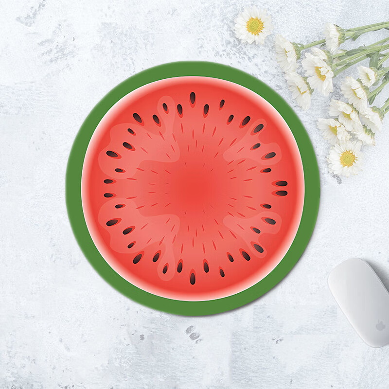 Juyingfeng Mouse Pad, Small Size with Lock Edge, Round Mouse Pad, Portable, Washable, Laptop Mouse Pad, 220*220mm, Lime Gree 2