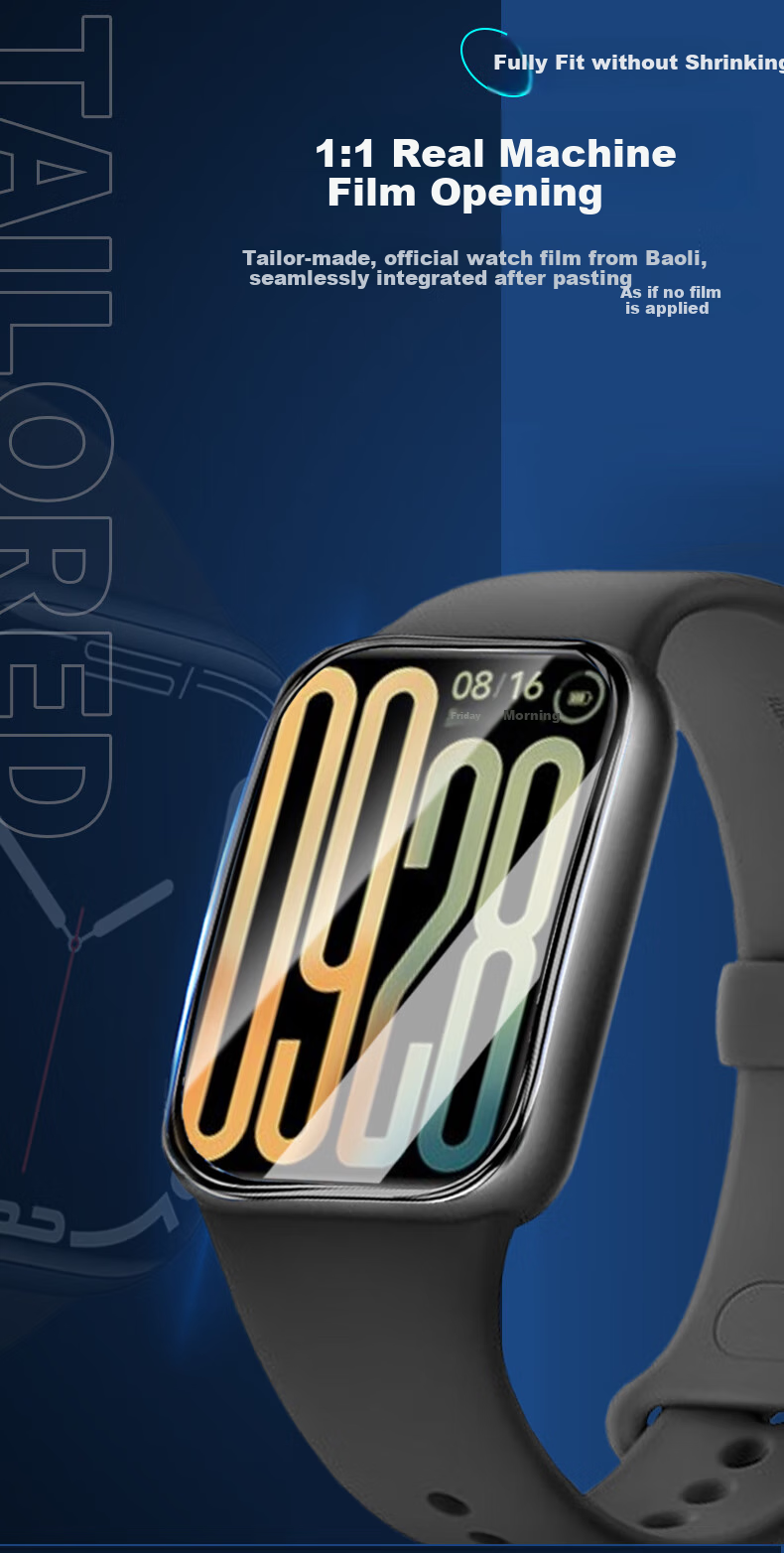 Smorss [2 Pieces Premium] Screen Protector for Xiaomi Band 9 Pro, Non-Tempered Glass Film for Xiaomi Band 9 Pro, High-Definition Composite Film, Full Screen Anti-Scratch Drop-Resistant Protective Film for Smart Fitness Tracker 2