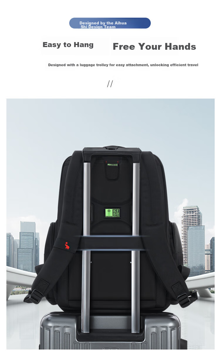 OWAS Mobile Office Backpack, Large Capacity 16-Inch Laptop Bag for Men, Durable Business Commute Backpack, Lightweight And Ergonomic 11