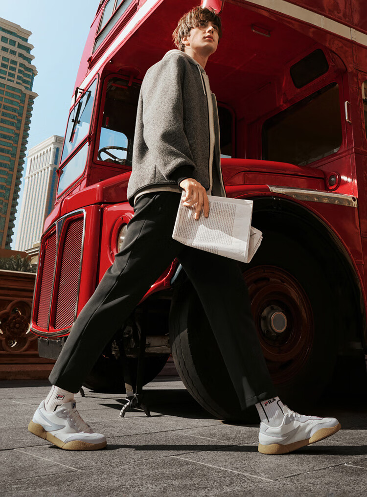 FILA Official Yang Mi Same Style Women's Shoes, PENGUIN Retro Sneakers, Penguin Shoes, Training Shoes, Casual Shoes 20