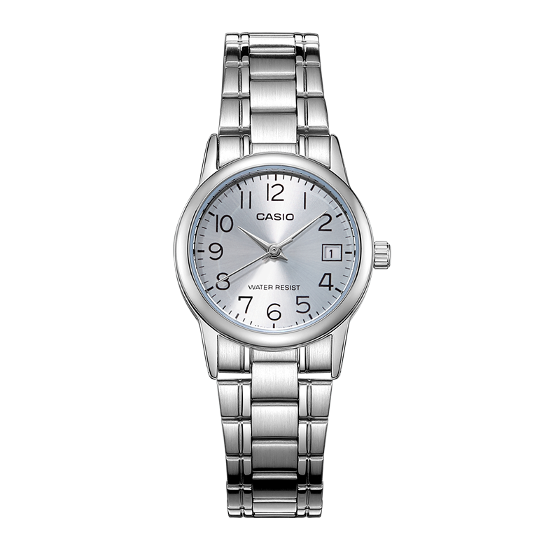CASIO Women's Watch, Simple Quartz Waterproof Design for Students' Exams [Valentine's Day Gift], LTP-V002D