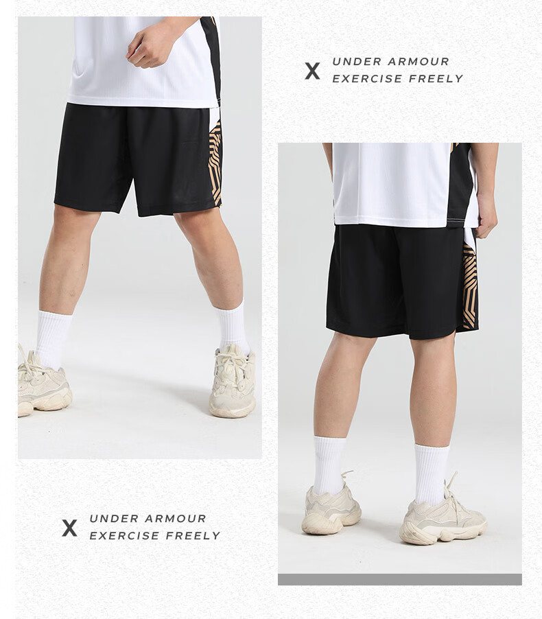 Under Armour Sports Shorts, New Summer Quick-Dry Basketball Shorts for Men And Women, Running Fitness Training Five-Point Shorts 12