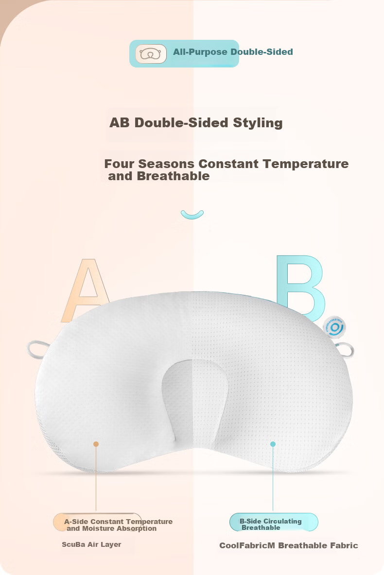 P.Health Infant Shaping Pillow for 0-6 Months, Round Head Correction, Newborn Baby Pillow, Upgraded Soothing Versio 6